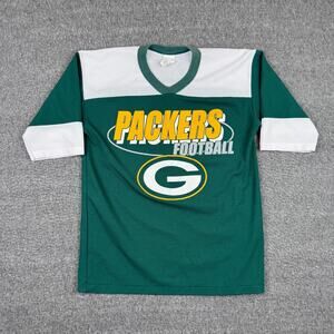 Vintage GTS Green Bay Packers Jersey Kids XL NFL Football Brett Favre‎ USA 90s